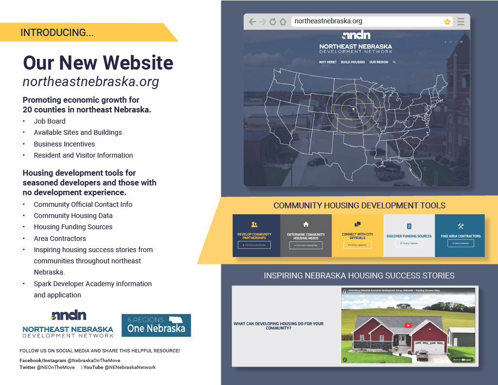 Northeast Region Housing New Website graphic introducing updates to website