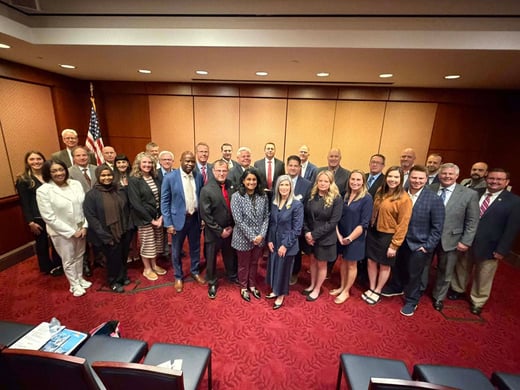 Siouxland Chamber of Commerce group photo in Washington DC