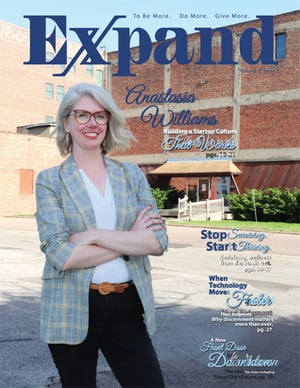 Anastasia Williams featured in Expand Magazine cover page