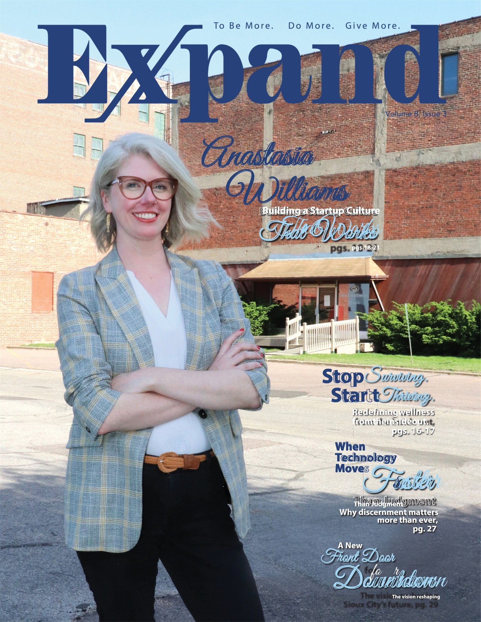 Anastasia Williams featured in Expand Magazine cover