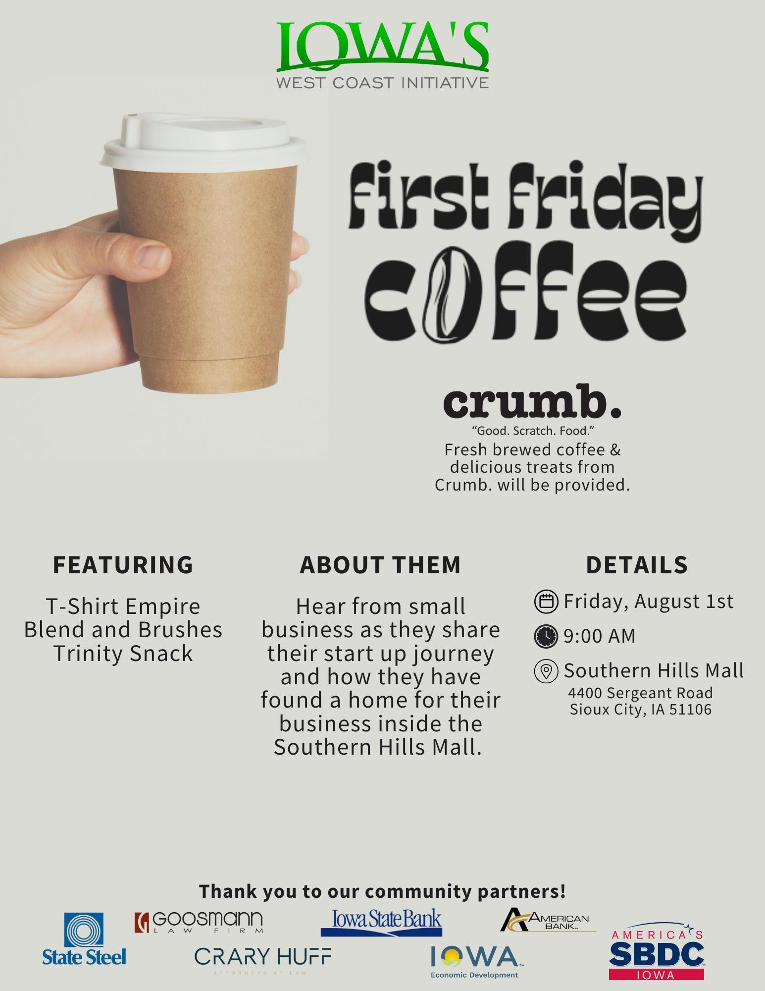 August First Friday Coffee