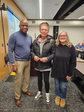 Darla Jurrens accepting tenure award