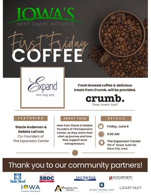 First Friday Coffee Invite - Expansion Center