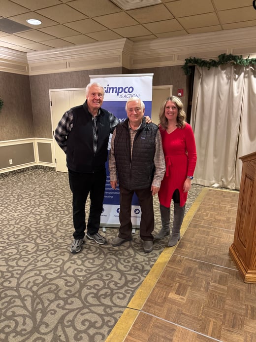 Jon winkel with Mark Monson and Michelle Bostinelos