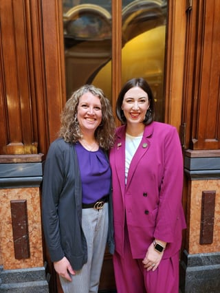 Michelle Bostinelos and Iowa Senator Caitlin Drey-1