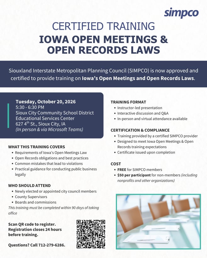 October 2026 Open Meetings & Records Training
