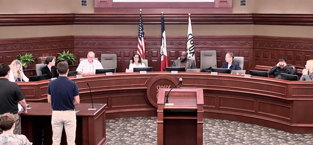 Presenting at city council