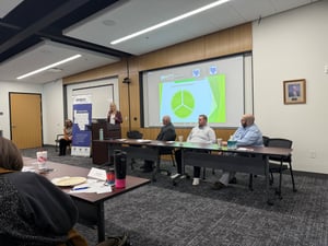 SIMPCO meeting with people on a question panel