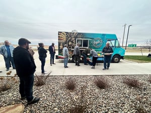 SRTS employees at food truck
