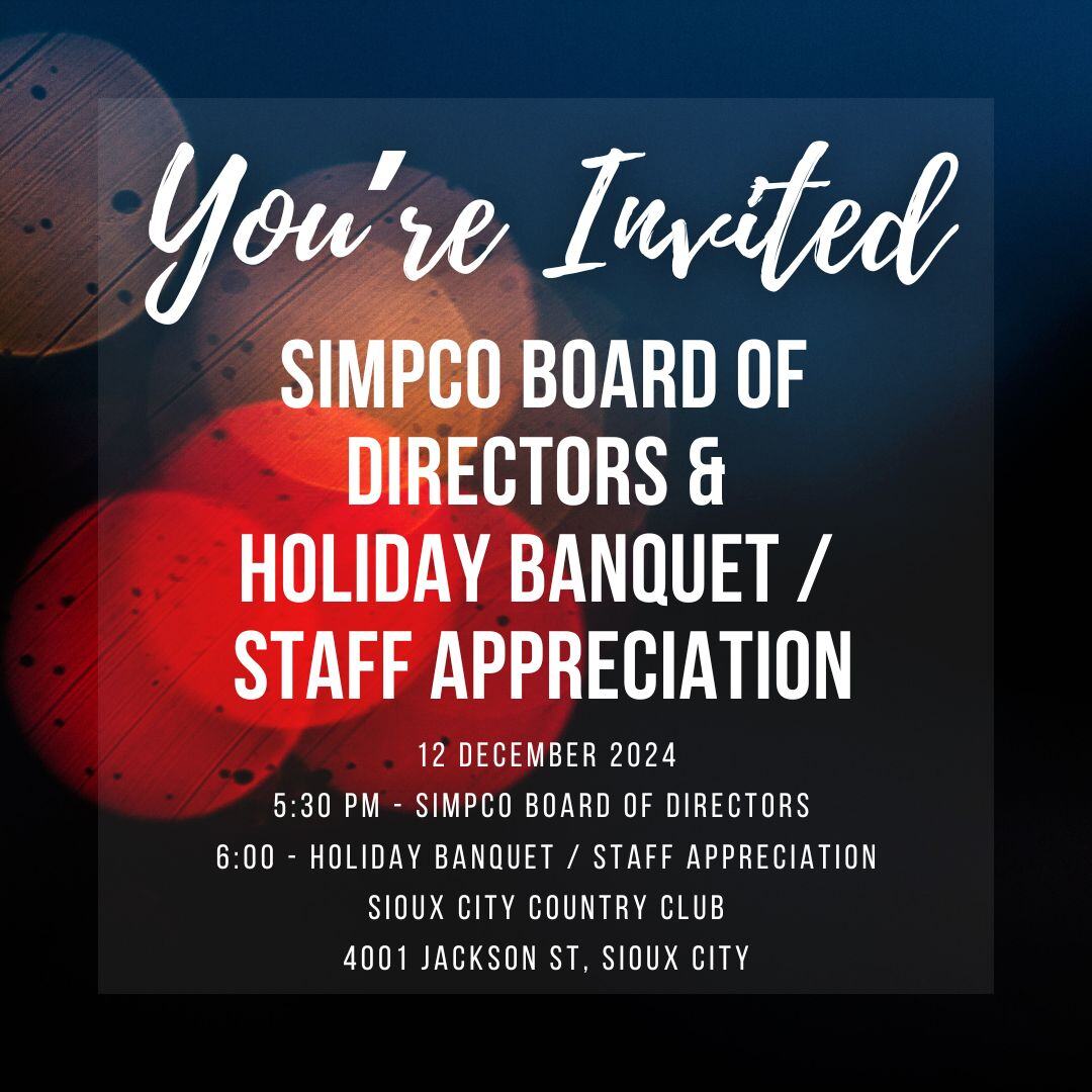 Youre Invited - SIMPCO Board of Directors