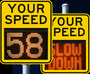 speed feedback sign